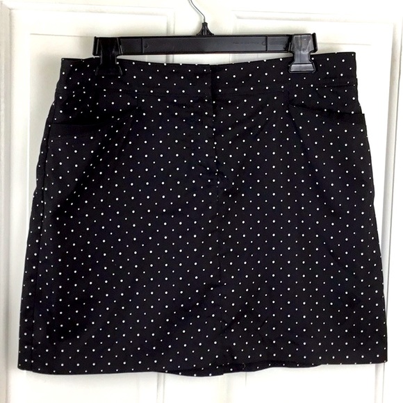 Izod Pants - Izod Black White Polka Dot Golf Skort Skirt